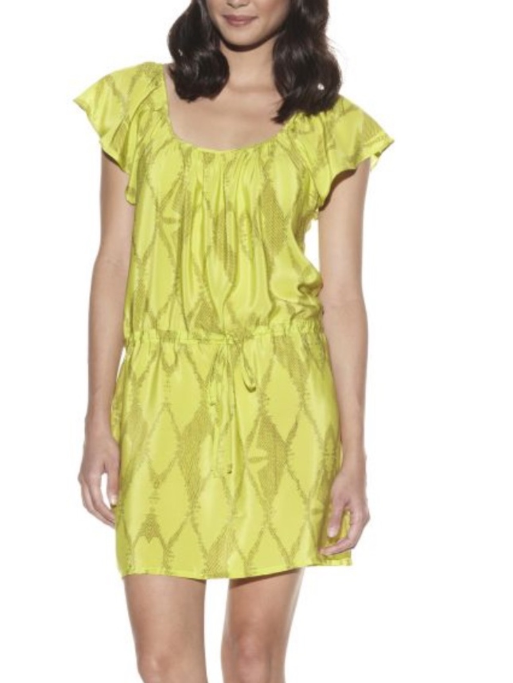 twelfth street by cynthia vincent lime green mini dress